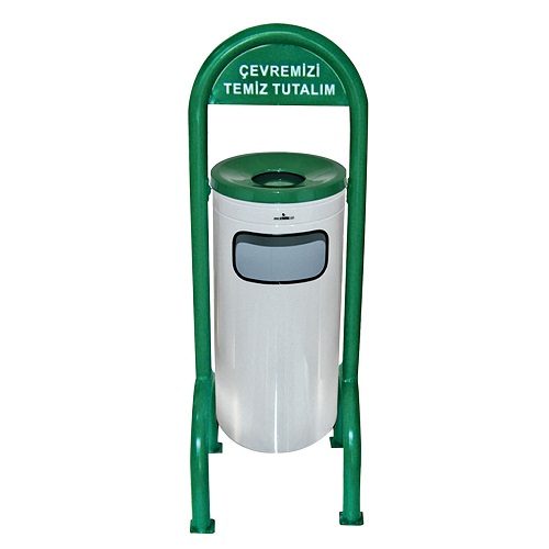 Palex Dört Ayaklı Bahçe Tipi Çöp Kovası Boyalı
