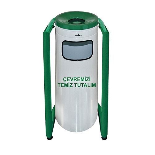 Palex U Bahçe Tipi Çöp Kovası Boyalı