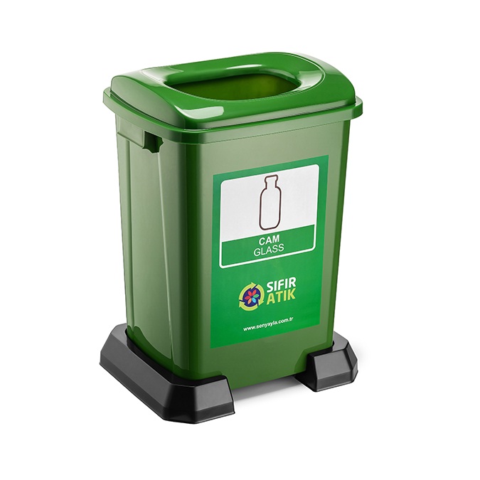 Şenyayla Geri Dönüşüm Kutusu 50 Lt Yeşil