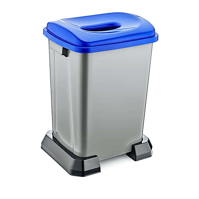 Şenyayla Geri Dönüşüm Kutusu 50 Lt Mavi Kapak