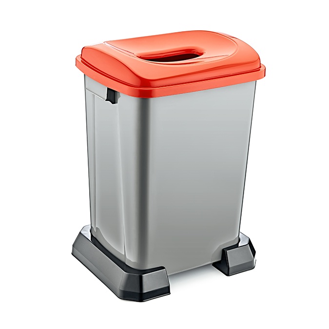 Şenyayla Geri Dönüşüm Kutusu 50 Lt Turuncu Kapak