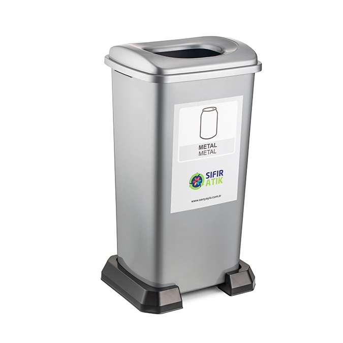 Şenyayla Geri Dönüşüm Kutusu 70 Lt Gri