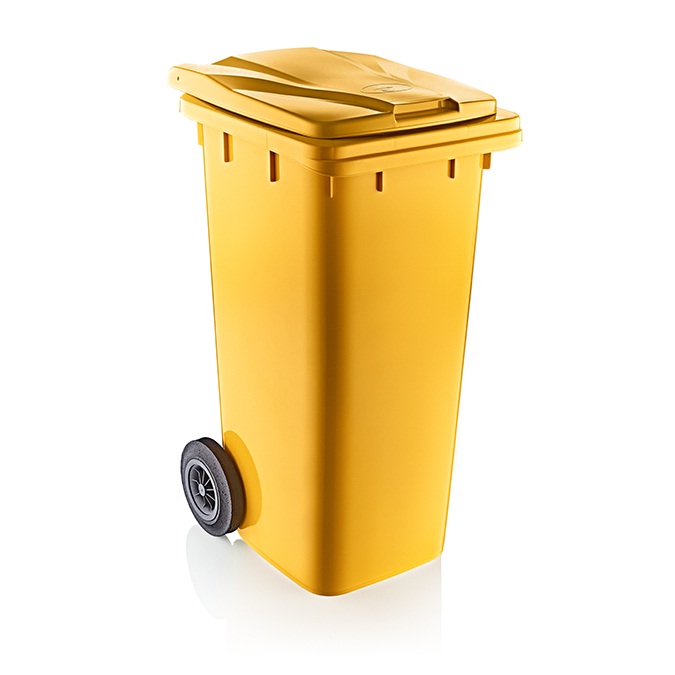 Konteyner Çöp Kovası 120 Lt Sarı