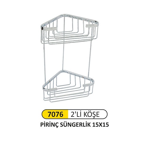 Arı Metal Pirinç Köşelik İkili 15x15 Cm