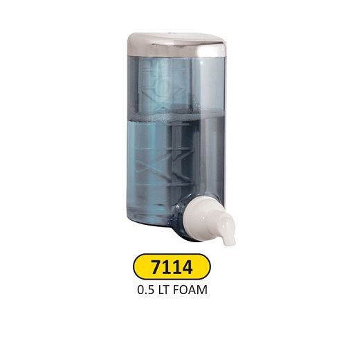 Arı Metal Köpük Sabun Dispenseri 500 Ml Krom-Şeffaf