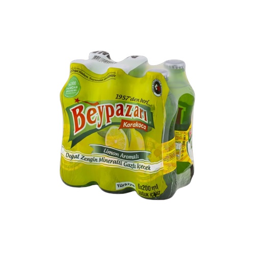 Beypazarı Limon Aromalı Doğal Maden Suyu 200 Ml 6 lı Paket
