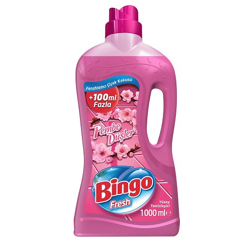 Bingo Fresh Yüzey Temizleyici Pembe Düşler 1 Lt
