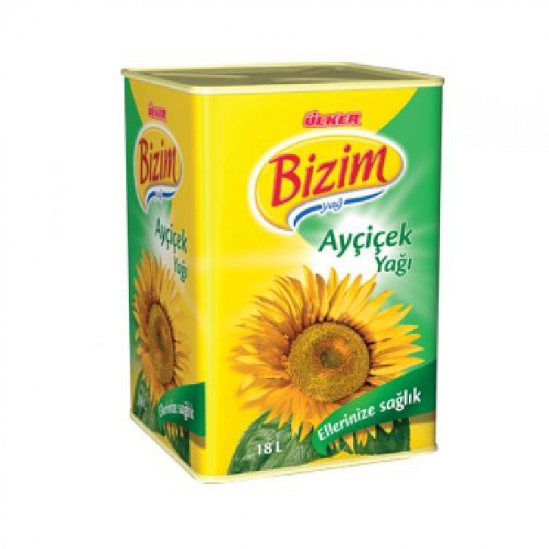 Bizim Ayçiçek Yağı Teneke 18 Lt