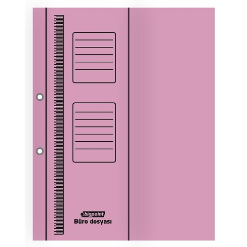 Bigpoint Büro Dosyası Yarım Kapak Pembe