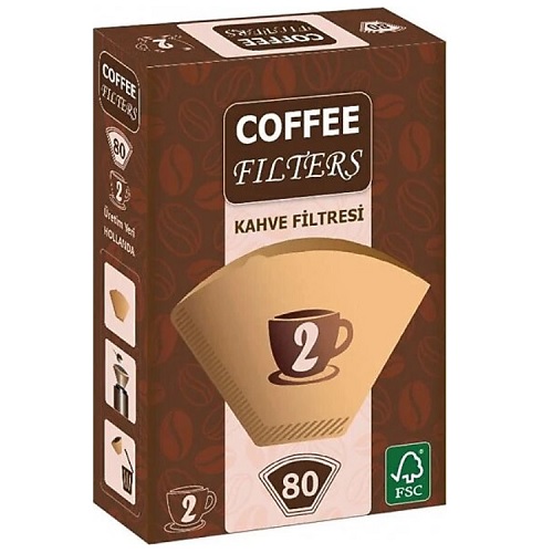 Coffee Filters Filtre Kahve Kağıdı 2 Numara 80 li Paket