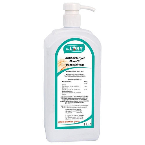 Dr. Lory Antibakteriyel El Ve Cilt Dezenfektanı 1 Lt