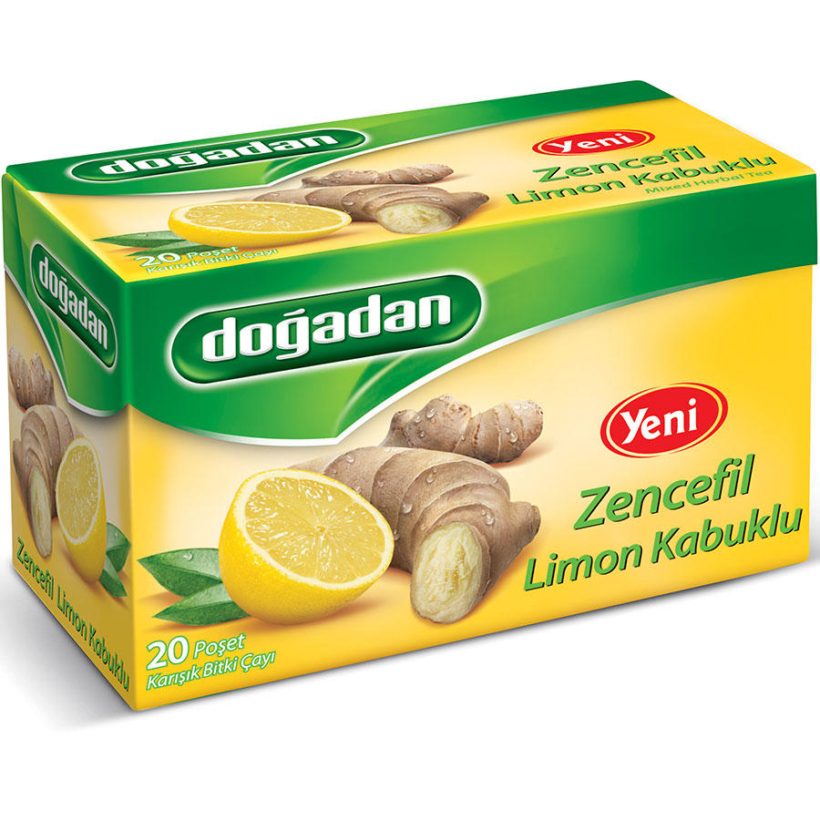 Doğadan Bitki Çayı 20 li Paket (Zencefil Limon Kabuklu)