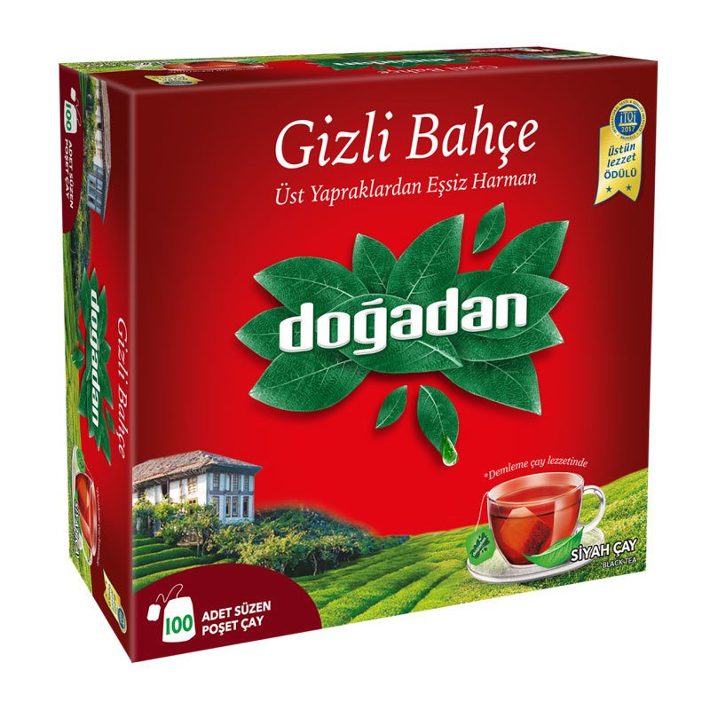 Doğadan Gizli Bahçe Bardak Poşet Çay 100 lü Paket