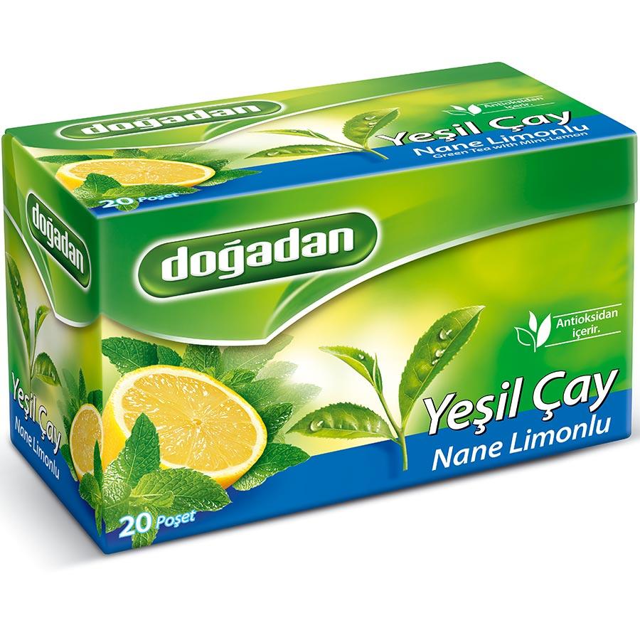 Doğadan Yeşil Çay 20 li Paket (Nane Limonlu)