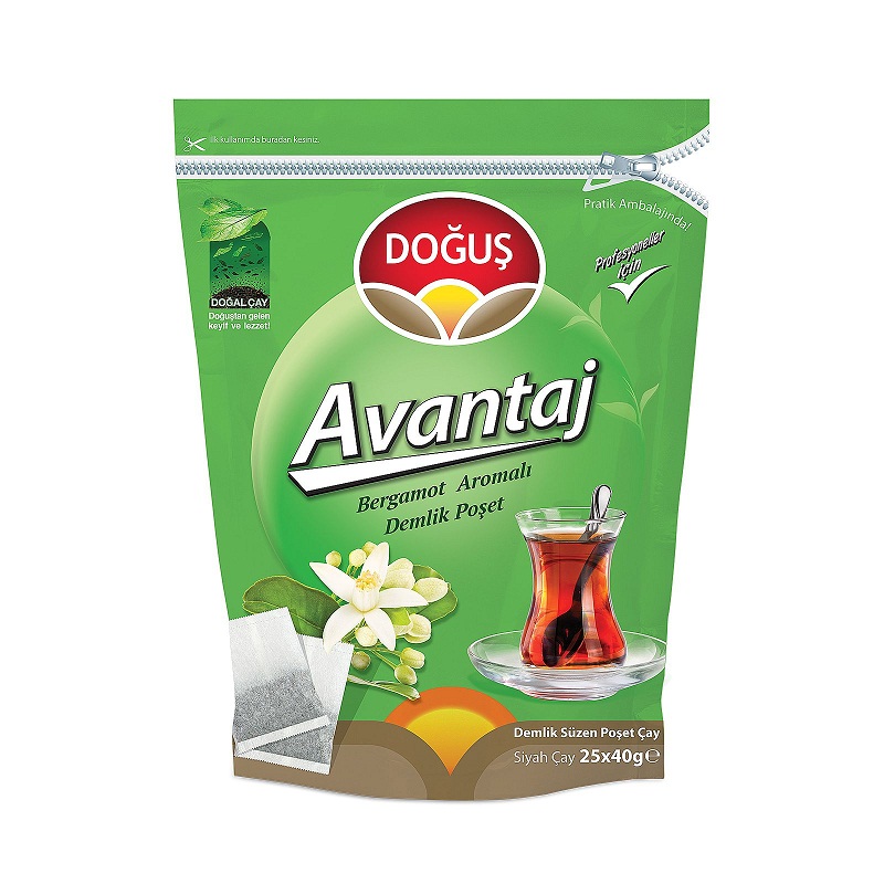 Doğuş Avantaj Demlik Poşet Çay Bergamot Aromalı  25*40 Gr
