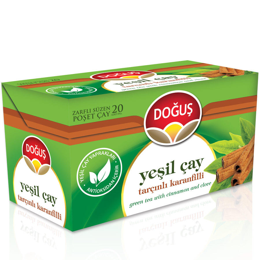 Doğuş Yeşil Çay 20 li Paket (Tarçın Karanfilli)