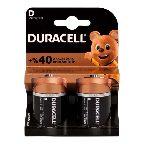 Duracell Alkalin D Büyük Boy Pil (Adet)