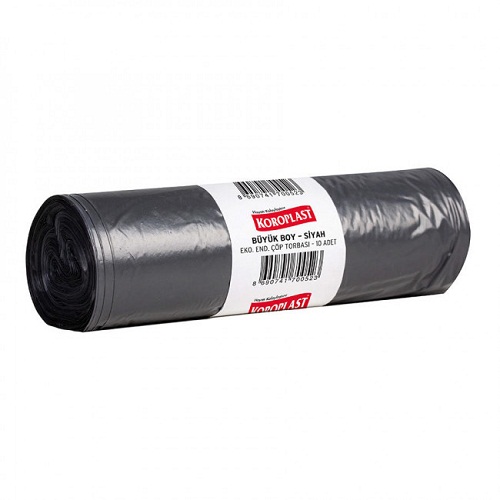 Koroplast Eko End. Büyük Boy Çöp Torbası 65x80 Cm Siyah