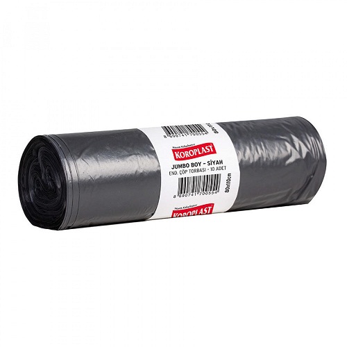 Koroplast Eko End. Jumbo Boy Çöp Torbası 80x110 Cm Siyah