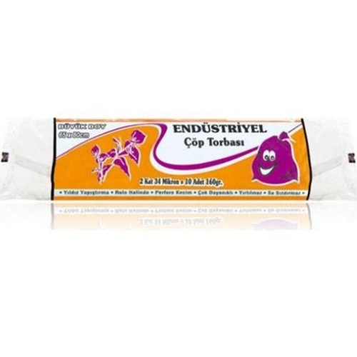 Kazanç End. Büyük Boy Çöp Torbası 160 Gr 65x80 Cm Siyah