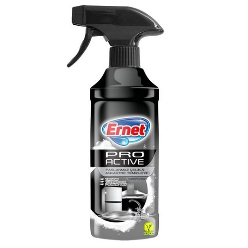 Ernet Paslanmaz Çelik Yüzey ve Ankastre Temizleyici 435 Ml