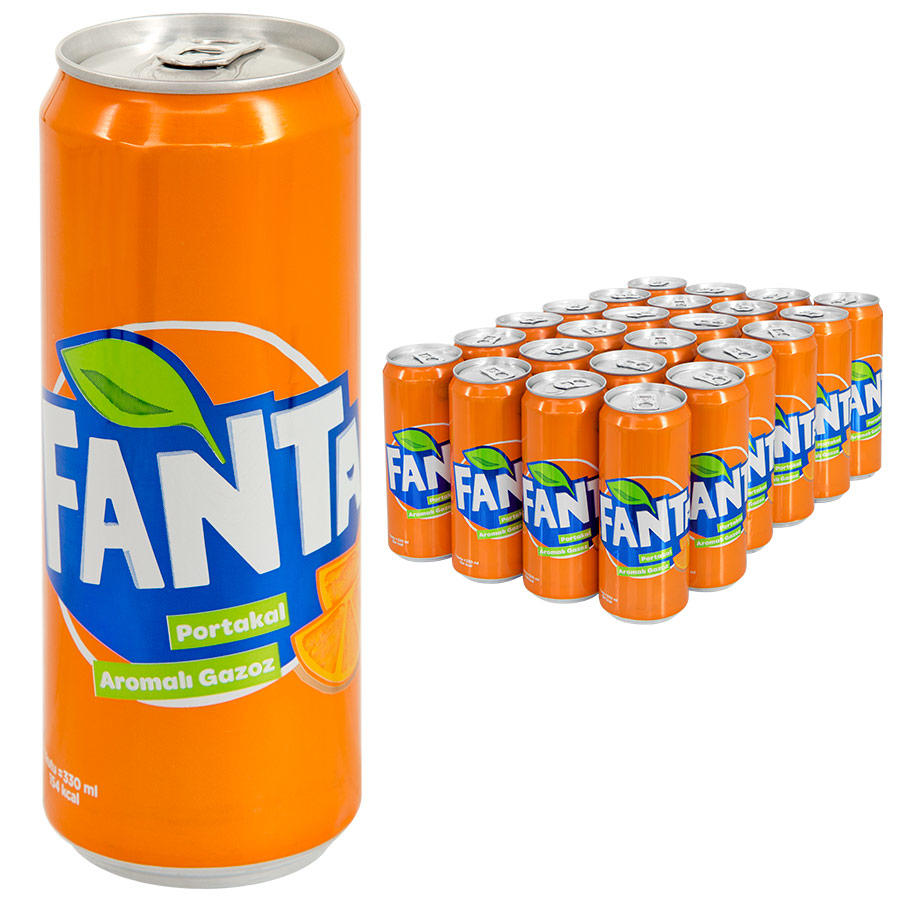 Fanta 330 Ml Kutu 24 lü Paket
