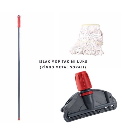 Islak Mop Takımı Lüks (Rindo Metal Sopalı)