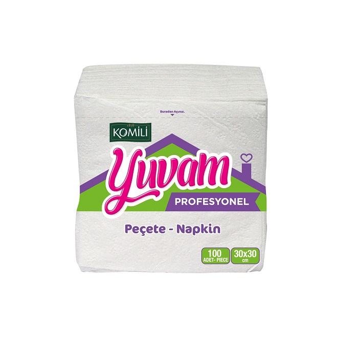 Komili Yuvam Pro.30x30 Cm Peçete 100 Yaprak (24 lü Paket)