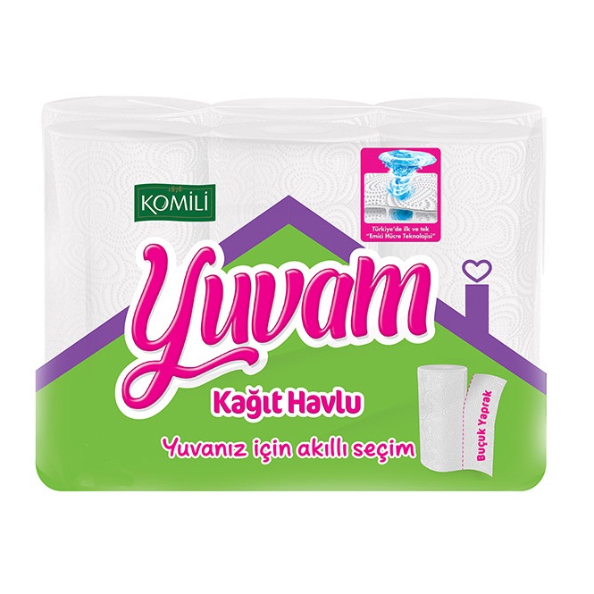 Komili Yuvam Pro.Kağıt Havlu 22,7 Cm (6 lı Paket)