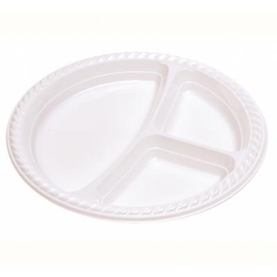 Karton Ekolojik Tabak 3 Gözlü 26 Cm (25 li Paket)