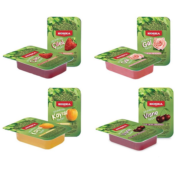 Koska Piknik Reçel Çeşitleri 20 Gr 100 Adet