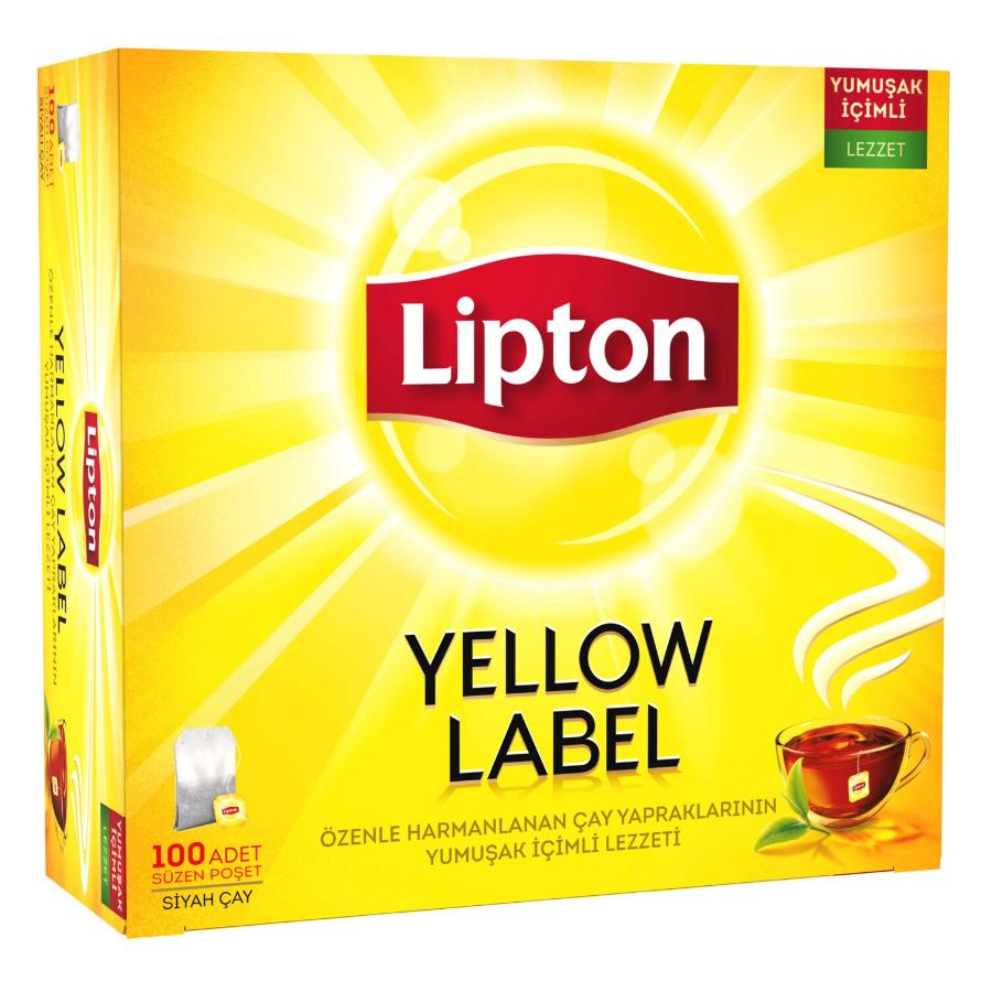 Lipton Yellow Label Bardak Poşet Çay 100 Adet