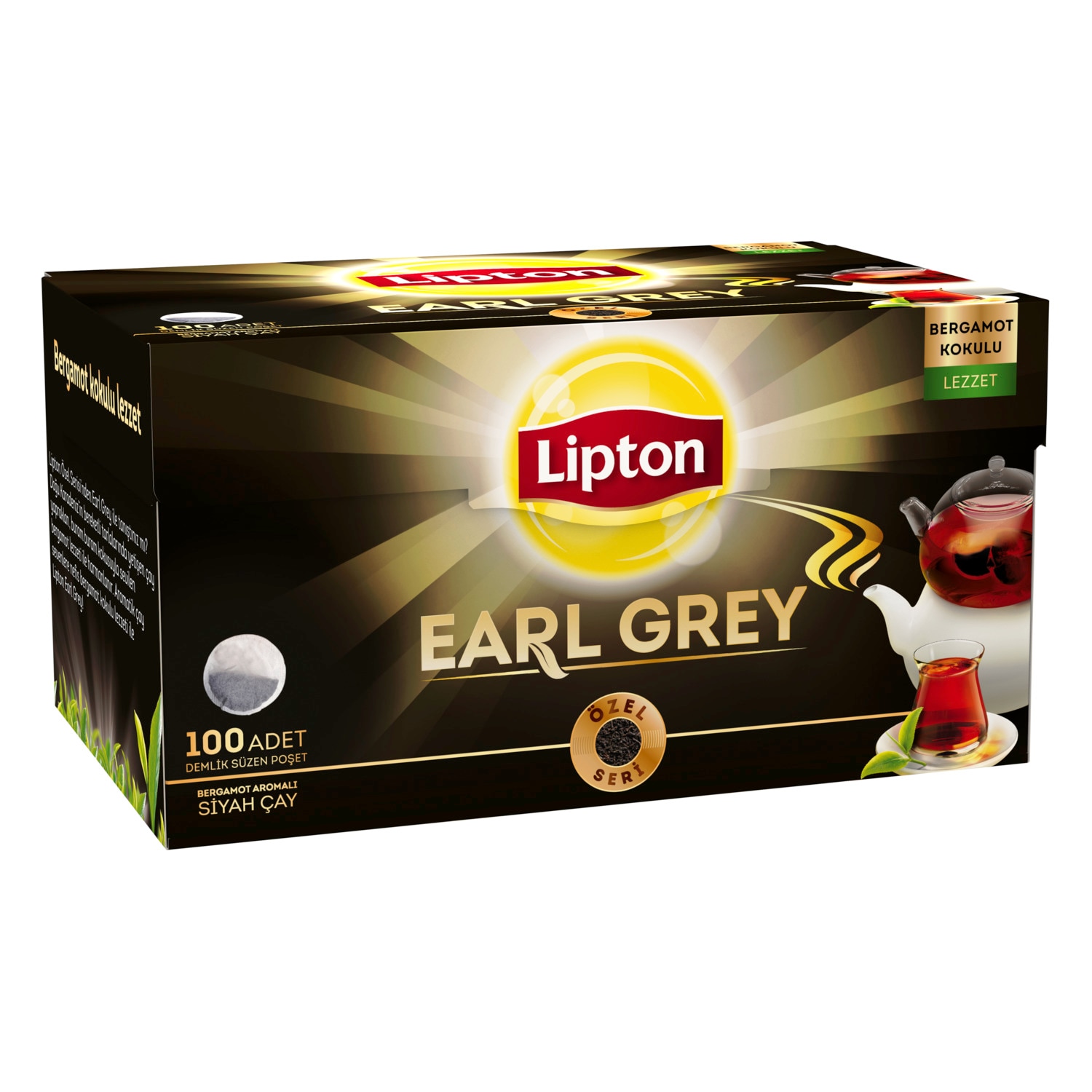 Lipton Earl Grey Demlik Poşet Çay 100 Adet