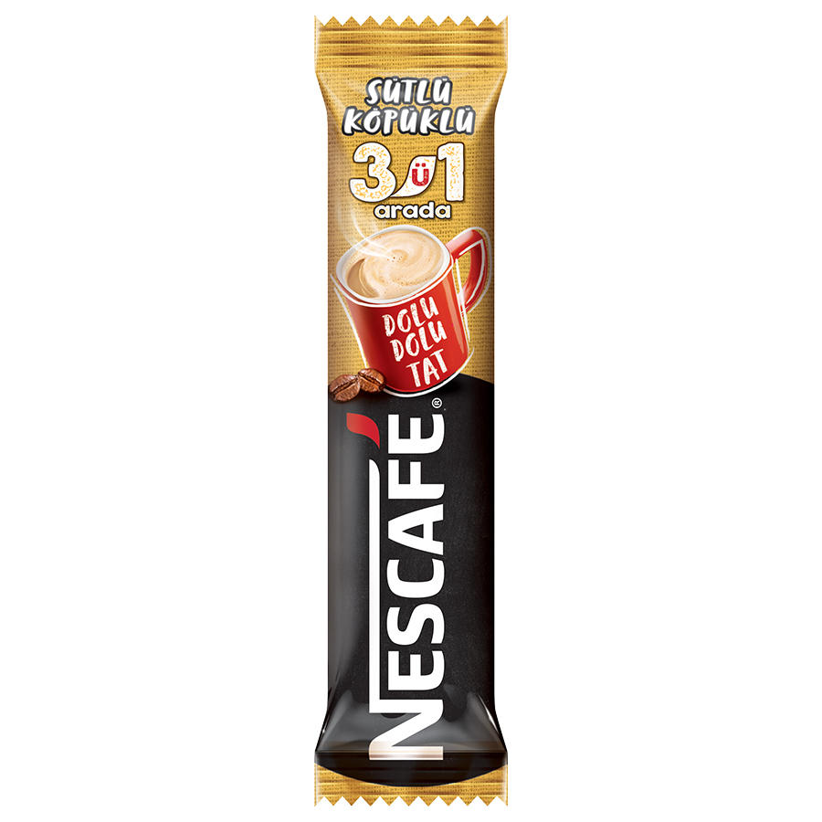 Nescafe 3ü1 Arada Sütlü Köpüklü 72 li Paket