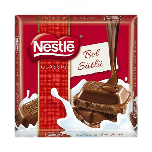 Nestle Classic Sütlü Kare Çikolata 60 Gr (6 Adet)