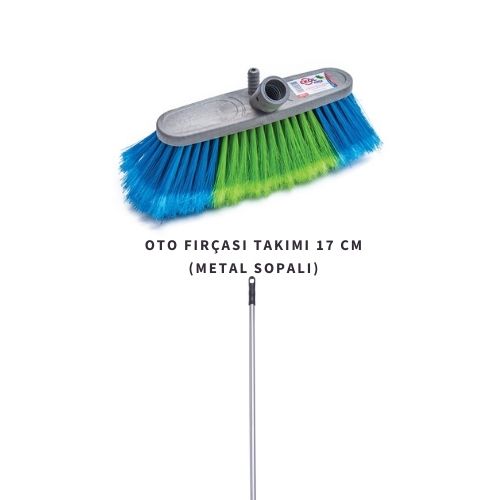Oto Fırçası Takımı 17 Cm (Metal Sopalı)