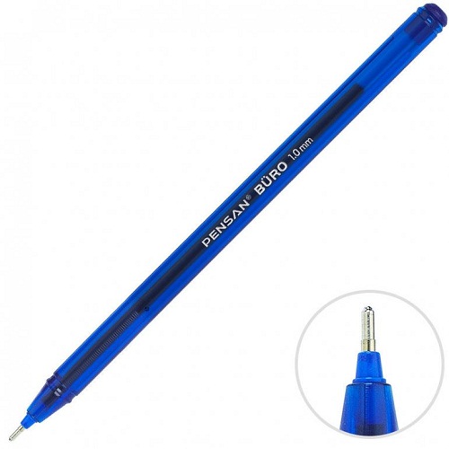 Pensan 2270 Büro Tükenmez Kalem 1 Mm Mavi 50 li