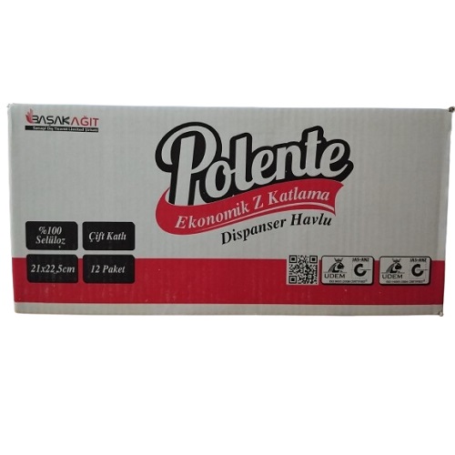 Z Katlı Havlu 20x22,5 Cm 150 Yaprak (12 li Paket)