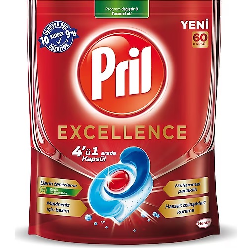 Pril Excellence Bulaşık Makinesi Tableti (Adet)