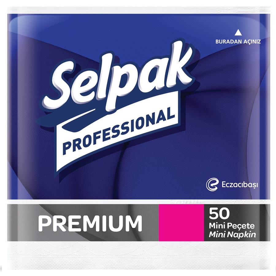Selpak Premium Mini Peçete 24x24 Cm 50 Yaprak 24 lü Koli