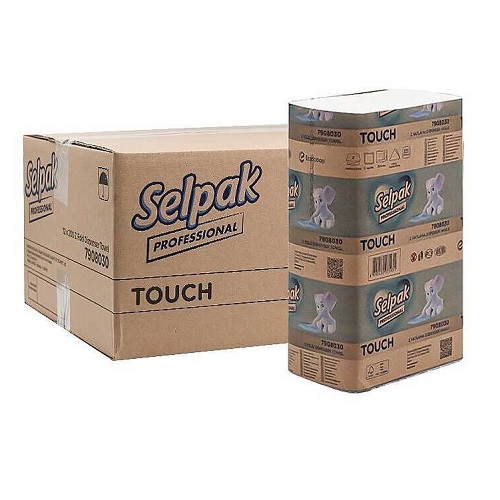 Selpak Pro Touch Z Katlı Dispenser Havlu 200 Yaprak 12 li Koli