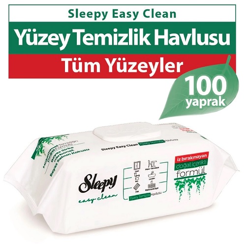 Sleepy Yüzey Temizlik Havlusu (100 lü Paket)