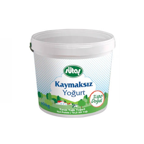 Sütaş Yarım Yağlı Kaymaksız Yoğurt 10 Kg