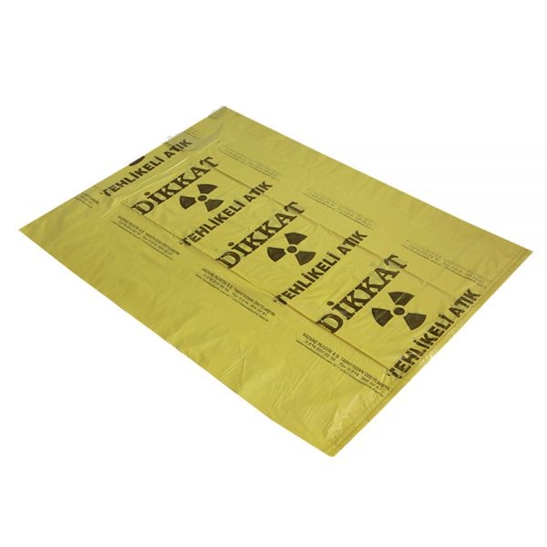 Kazanç Tehlikeli Atık Jumbo Boy Çöp Torbası 810 Gr 80x110 Cm Sarı