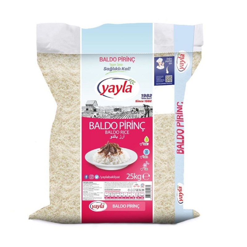Yayla Baldo Pirinç 25 Kg