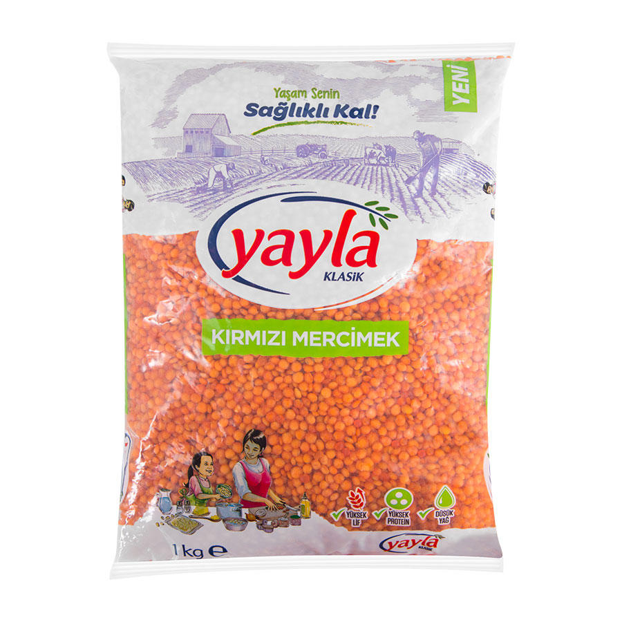 Yayla Kırmızı Mercimek 1 Kg