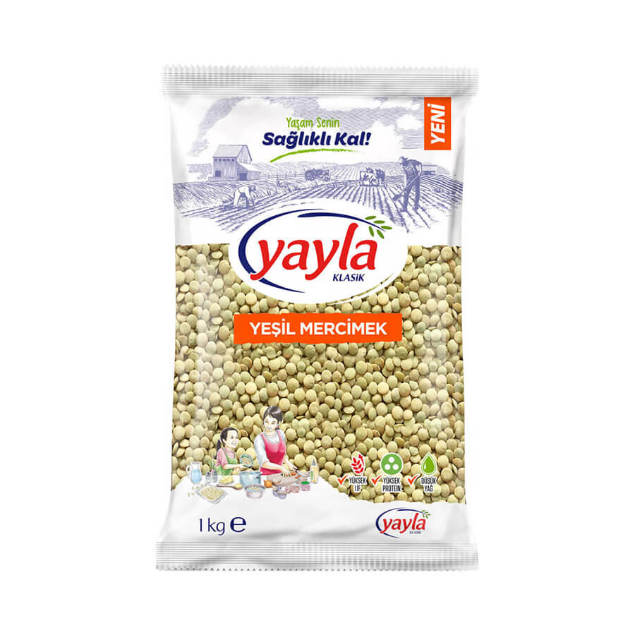 Yayla Yeşil Mercimek 1 Kg