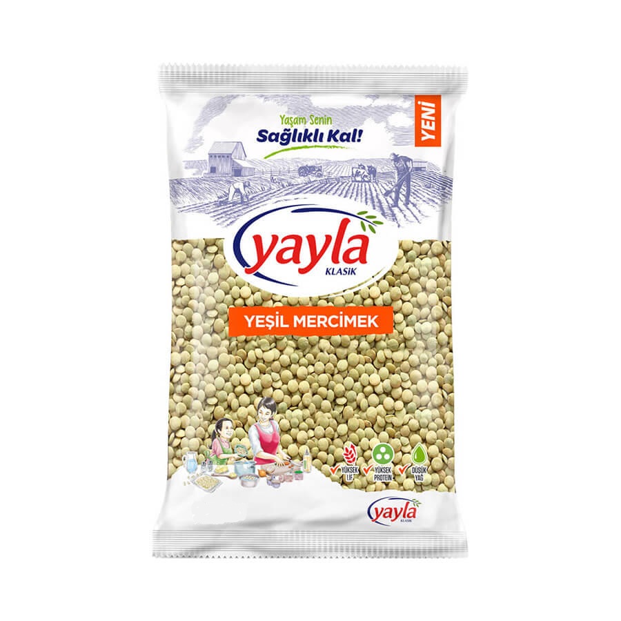 Yayla Yeşil Mercimek 25 Kg
