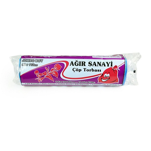 Kazanç Ağır San. Jumbo Boy Çöp Torbası 810 Gr 80x110 Cm Mavi
