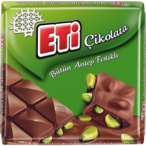 Eti Antep Fıstıklı Kare Çikolata 60 Gr (6 Adet)